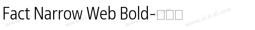 Fact Narrow Web Bold字体转换